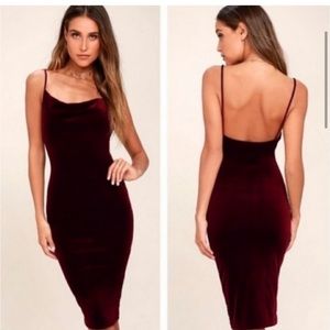 Lulu’s Jazzy Belle Velvet Dress